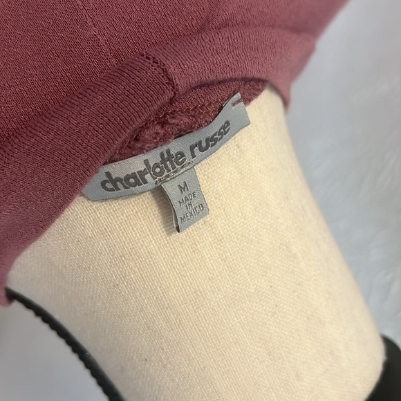 Charlotte Russe Women’s Purple Long Sleeve Open Front Long Sleeve Top Sz M - Picture 4 of 5